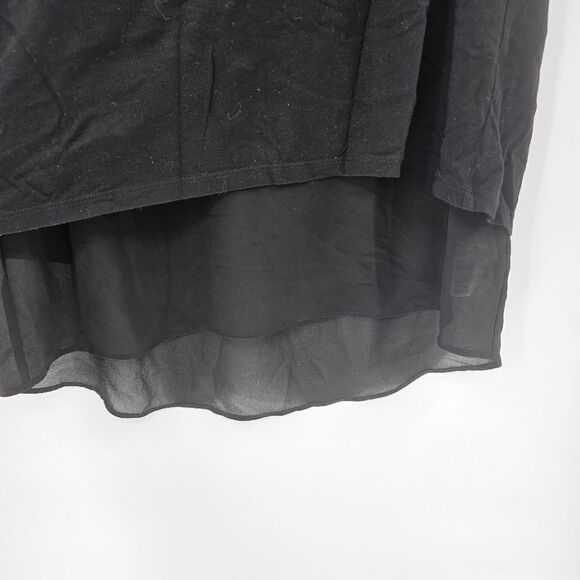 Michael Kors small shirt blouse black work office casual sheer layered - Picture 4 of 4